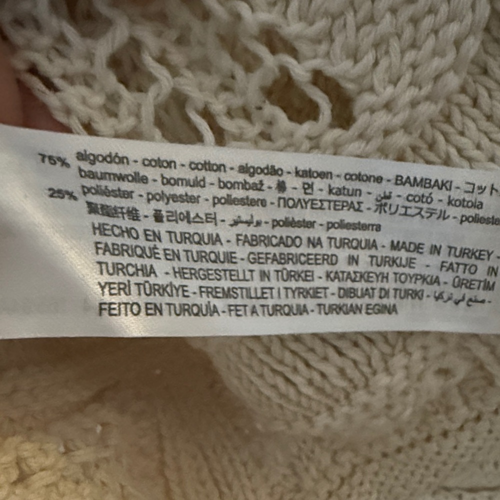 Zara Cream Crochet Women's Shrug - Picture 4 of 4